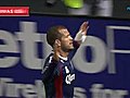 GOAL: Moreno scores off Revs confusion