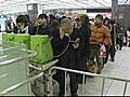 Train Station In Japan Abuzz After Quake