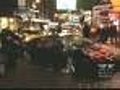 Times Square Car Crash Part Of Cage Movie Shoot