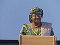 Dr. Ngozi Okonjo-Iweala,  delivering keynote at MIT Sloan Africa 2.0