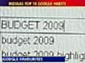 Budget 2009,  railway bookings fastest rising Google search
