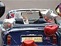 Prince William and Kate Middleton in surprise wedding drive