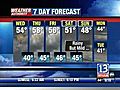 VIDEO: 13WHAM Weather Authority Forecast - March 9,  2010