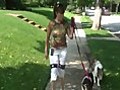 Dog Lovers Exercise for You Whle Walking Your Dog