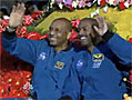 STS-129 Astronauts on Rose Parade Float