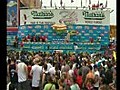 HOT DOG EATING CONTEST