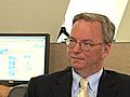 EXCLUSIVE INTERVIEW: Eric Schmidt,  Executive Chairman of Google