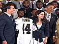 Super Bowl champs visit White House