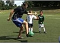 Soccer Drills for Kids - First Touch Outside the Foot