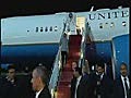 Raw Video; Hillary Clinton Falls Boarding Plane In Yemen