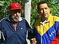 Raw Video: Chavez of Venezuela Meets Castro