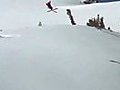 Skier backflips?