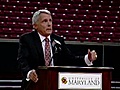 Terps&#039; Williams emotional speech at press conference