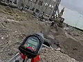 Royalty Free Stock Video SD Footage Pan Up to Measuring Devise and View of a Construction Site in Ft. Lauderdale,  Florida