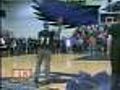 Kansas Coach Scores Basket Blindfolded