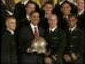 Obama Honors The Naval Academy Football Team
