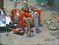 Ayrton Senna tras accidente mortal