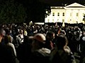 Celebrations in front of White House after Osama killed