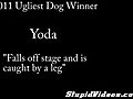 World’s Ugliest Dog Falls Off Stage