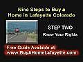 Step 2 to Buy a Home in Lafayette/Broomfield-Know Your Rights