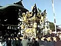 住吉神社　北条節句祭　本宮　西上野　拝殿前　屋台差し上げ