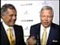 Raw: Les Moonves, Bob Kraft On CBS Scene Opening