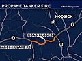 Breaking News: Propane Tanker Overturns in Rensselaer County; Map of Closed Road