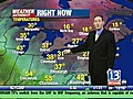 VIDEO: 13WHAM Weather Authority Midday Forecast &#8212; 3/23/09