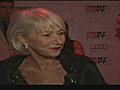 Dame Helen Mirren on the Red Carpet at The Tempest Premiere on Celebrity Wire