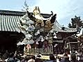 住吉神社　北条節句祭　本宮　市村　御旅所　屋台差し上げ