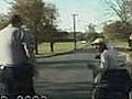 Raw Video: Man Riding Lawn Mower Gets DUI
