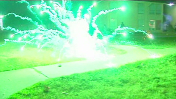 Fireworks turn violent