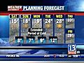 VIDEO: 13WHAM Weather Authority Forecast, 01/24/09