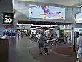 Royalty Free Stock Video SD Footage Static Shot of Inside Terminal Area at Honolulu Airport in Hawaii