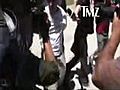 Paris Hilton,  Cy Waits Attacked Outside Court