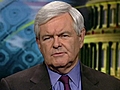 Gingrich Rates Obama’s Handling of Conflict in Libya,  Part 1