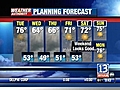 VIDEO: 13 WHAM Weather Authority Forecast,  06-08-09 Evening/Overnight