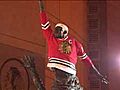 Jordan Statue Dons Blackhawks Jersey