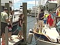 Family travels around the world for 7 years in a sailboat.