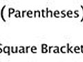 How To Use Parentheses And Square Brackets