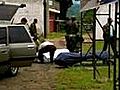 Colombian rebels in chopper cash raid