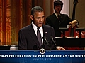 President Obama Welcomes Broadway to the White House