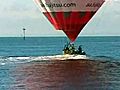 On Camera: Hot Air Balloon Lands In Ocean