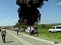 Nasty Big Oil Tank Explosion!