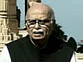 Uma Bharti accompanies Advani to Somnath temple