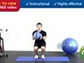 HFX Home Fitness How To - Squat with a medicine ball for upper and lower body strength,  1 set, 15 reps