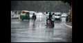 Rainy morning in Delhi; temperature falls