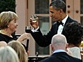 Obamas honor Merkel at state dinner