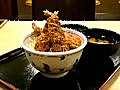 和定食の店松乃家でソース海老フライ丼(みそ汁付) &#12290;