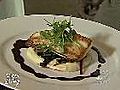 Black cod with parsnip puree & mushrooms